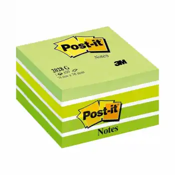 3M 2028-G YEŞİL TONLARI  POST-IT 76X76MM 450YP.