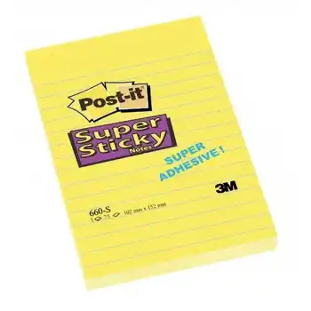 3M 660S POSTİT ULTRA SARI 102X152 ÇİZGİLİ 90 YP