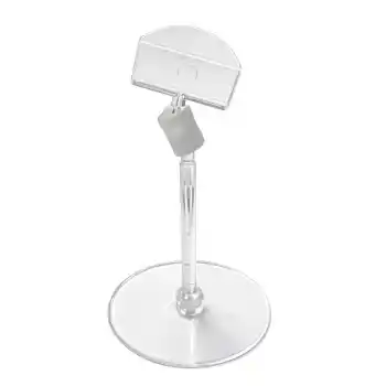 Yuvarlak Ayaklı Etiket Tutucu Şeffaf Yuvarlak Ayaklı Etiketlik 10 Adet