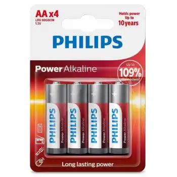 PHILIPS LR6P4B/10 POWER ALKALİNE AA KALEM PİL 4 LÜ