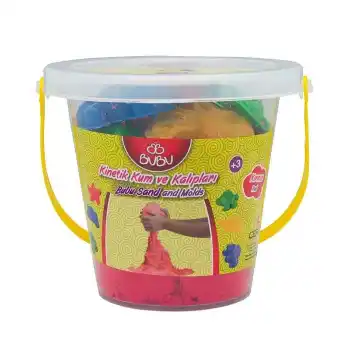 BU-BU KIRMIZI KİNETİK KUM KOVA 500 GR KU0024