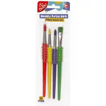 BU-BU FR0006 RENKLİ 4 LÜ FIRÇA