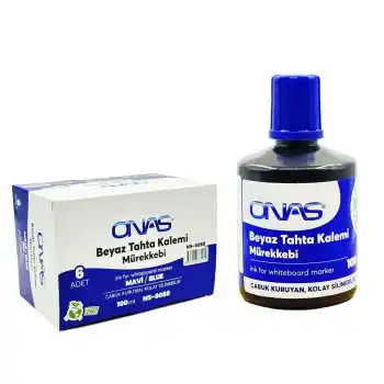 ONAS NS-6088-6 TAHTA KALEMİ MÜREKKEBİ MAVİ 100 ML