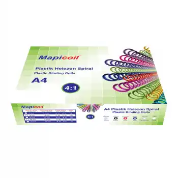 MAPİ PLASTİK HELEZON SPİRAL 4:1 10 MM ŞEFFAF 100 LÜ POŞETLİ 2361004