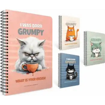 GIPTA GRUMPY NOTES A5 100 YP. ÇİZGİLİ SPR.SERT KPK.DEFTER 7442