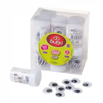 BU-BU GZ0005 SİYAHİ OYNAR GÖZ 18MM