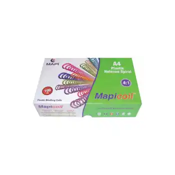 MAPİ PLASTİK HELEZON SPİRAL 4:1 25MM ŞEFFAF 50 Lİ POŞETLİ 2362504