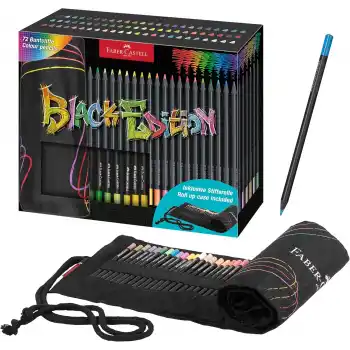 FABER BLACK EDİTİON 72 RENK KURU BOYA KALEMİ RULO 11164180