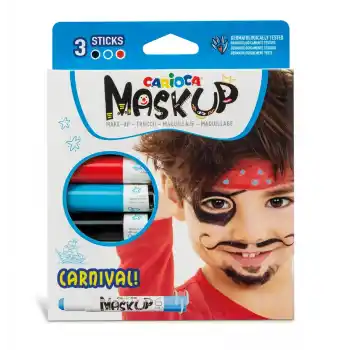 CARIOCA YÜZ BOYASI 3 RENK 6 GR KARNAVAL 43050