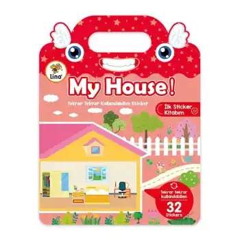 LINO TEKRAR KULLANILABİLİR İLK STİCKER KİTABIM MY HOUSE LS-503