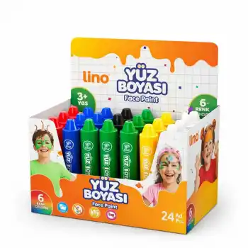 LINO LN-903 YÜZ BOYASI 6 RENK 24 LÜ