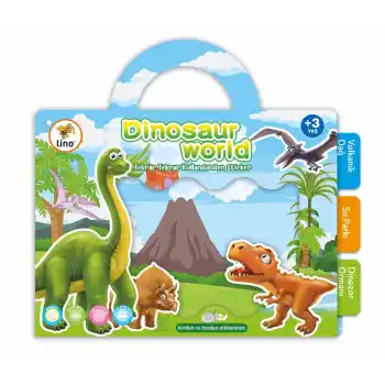 LINO LS-303 TEKRAR TEKRAR KULLANILABİLİR STICKER DINOSAUR WORLD