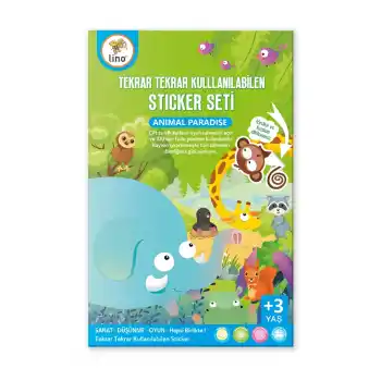LINO LS-401 TEKRAR TEKRAR KULLANILABİLİR STICKER SETİ ANIMAL