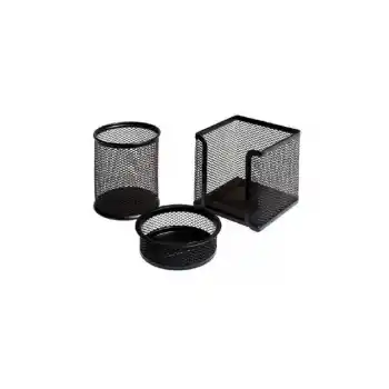 PASO 828 PLASTİK KALEMLİK 3 LÜ MASA SETİ