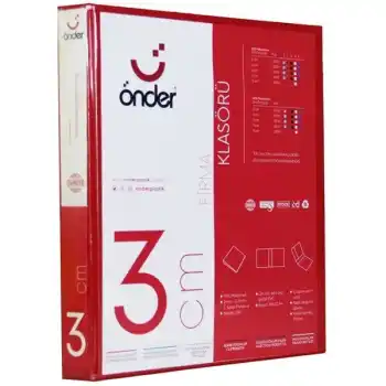 ÖNDER 3 CM 2 HALKALI KIRMIZI KLASÖR 2003-2