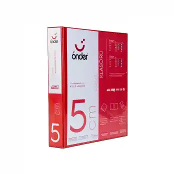 ÖNDER 5 CM 2 HALKALI KIRMIZI KLASÖR 2005-2