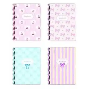 KESKİN KURDELE 16,5X22,5 120 YP.KARELİ SPİRALLİ SERT KAPAK DEFTER 410832