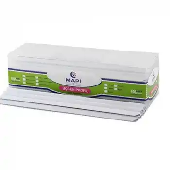 MAPİ 6MM ÜÇGEN PROFİL BEYAZ (SIRT ÇUB.) 100 LÜ 2140600