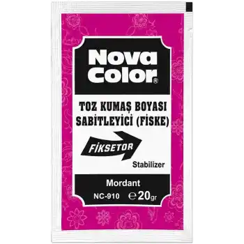 NOVA COLOR TOZ KUMAŞ BOYASI SABİTLEYİCİ (FİSKE) NC-910