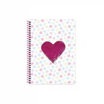 KESKİN A4 80 YP.ÇİZGİLİ SPR.PP KPK.DEFTER PULLU KALPLİ 323321