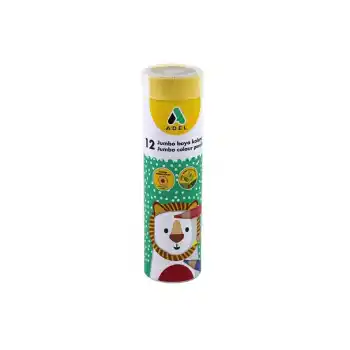 ADEL 12 RENK JUMBO HEXA TÜP KURU BOYA TAM BOY  510013