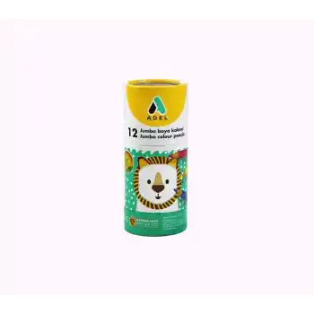 Adel 12 Renk Jumbo Hexa Tüp Kuru Boya Yarım Boy 21195201010