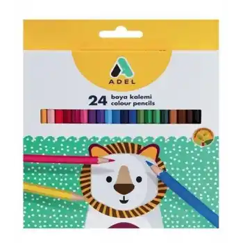 Adel 24 Renk Kuru Boya Karton Kutu 2365001