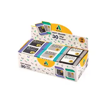 ADEL SOFT ERASER 2B/4B SİLGİ 30 LU 000008