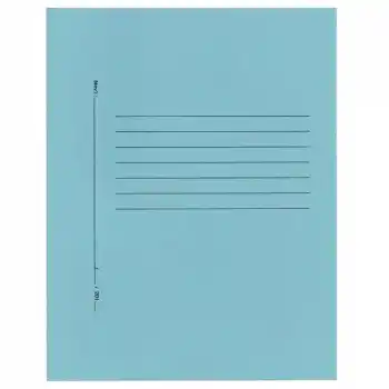 ALEMDAR MAVİ TELLİ TAM KAPAKLI LÜKS KARTON DOSYA