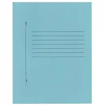 ALEMDAR MAVİ TELLİ TAM KAPAKLI LÜKS KARTON DOSYA