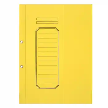 ALEMDAR SARI TELLİ YARIM KAPAKLI LÜKS KARTON DOSYA