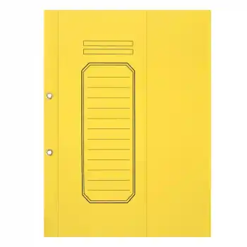 ALEMDAR SARI TELLİ YARIM KAPAKLI LÜKS KARTON DOSYA