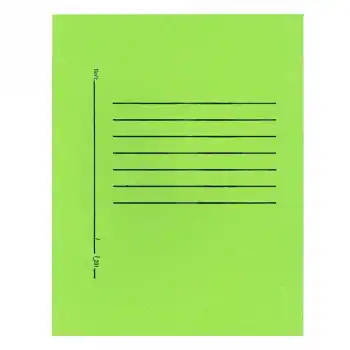 ALEMDAR YEŞİL TELLİ TAM KAPAKLI LÜKS KARTON DOSYA