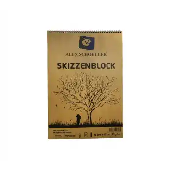 ALEX KRAFT ESKİZ BLOK 35X50 15 YP SPİRALLİ ALX1175