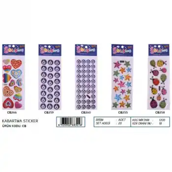 Alper Cb Kabartma Stıcker(adet)