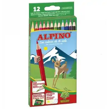 Alpıno 12 Renk Kuru Boya 1/1 Tam Boy Al-10654