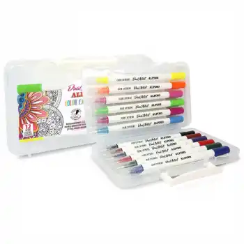 ALPINO AR-000186 ÇİFT YÖNLÜ FIRÇA UÇLU 12 RENK KEÇELİ KALEM