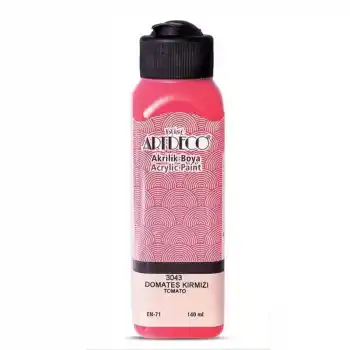 ARTDECO AKRİLİK BOYA 140 ML DOMATES KIRMIZI 070R-3043