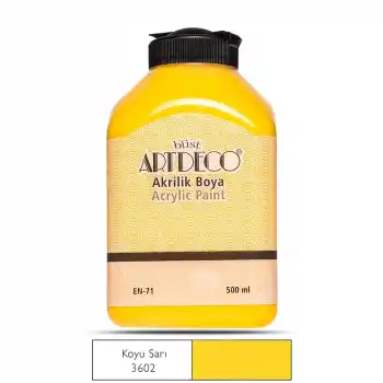 ARTDECO AKRİLİK BOYA 500 ML.K.SARI 070L-3602