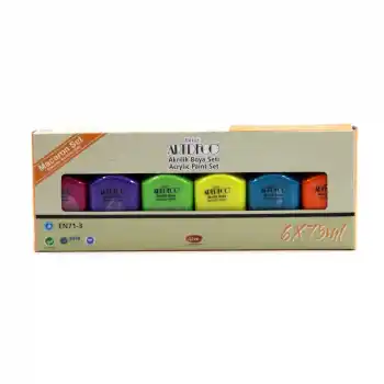 ARTDECO AKRİLİK BOYA 75 ML MAKARON RENKLER 6 LI SET