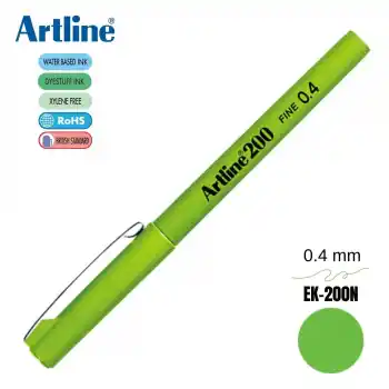 ARTLINE 200 FISTIK YEŞİLİ FINELINER KALEM 0.4MM EK-200N Y.GREEN