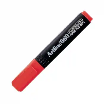 ARTLINE 660 FOSFORLU KALEM F.KIRMIZI A-EK-660