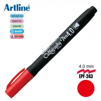 ARTLINE EPF-244 KIRMIZI SUPREME CALLIGRAPHY KALEMİ 4.0