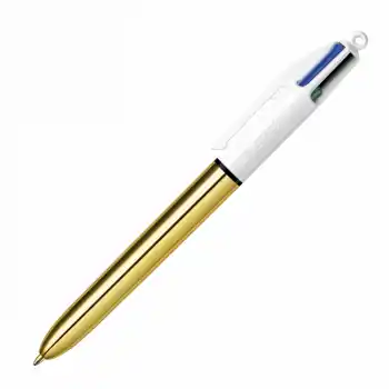 Bic 4 Renk Fonksiyonlu Altın Gövde Tükenmez Kalem 982878
