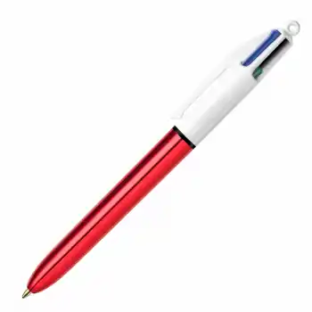 Bic 4 Renk Fonksiyonlu Kırmzı Gövde Tükenmez Kalem 982877