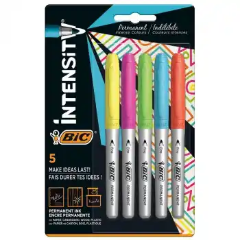 BİC INTENSITY MARKİNG KALEM 5 RENK CANLI RENKLER 9419083