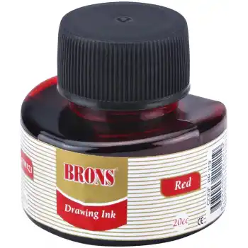 BRONS ÇİNİ MÜREKKEBİ KIRMIZI 20 CC BR-319
