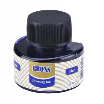 BRONS ÇİNİ MÜREKKEBİ MAVİ 20 CC BR-318