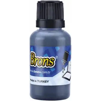 BRONS ISTAMPA MÜREKKEBİ MAVİ 30 CC BR-315