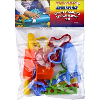 BRONS OYUN HAMURU ŞEKİLLENDİRME SETİ MERDANELİ BR-471